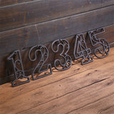 Industrial Cast Iron House Numbers