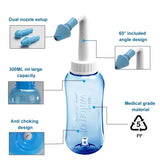 Nasal Irrigator: 300ml Nasal Rinse Bottle