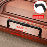 Zinc Alloy Black Cabinet Handles