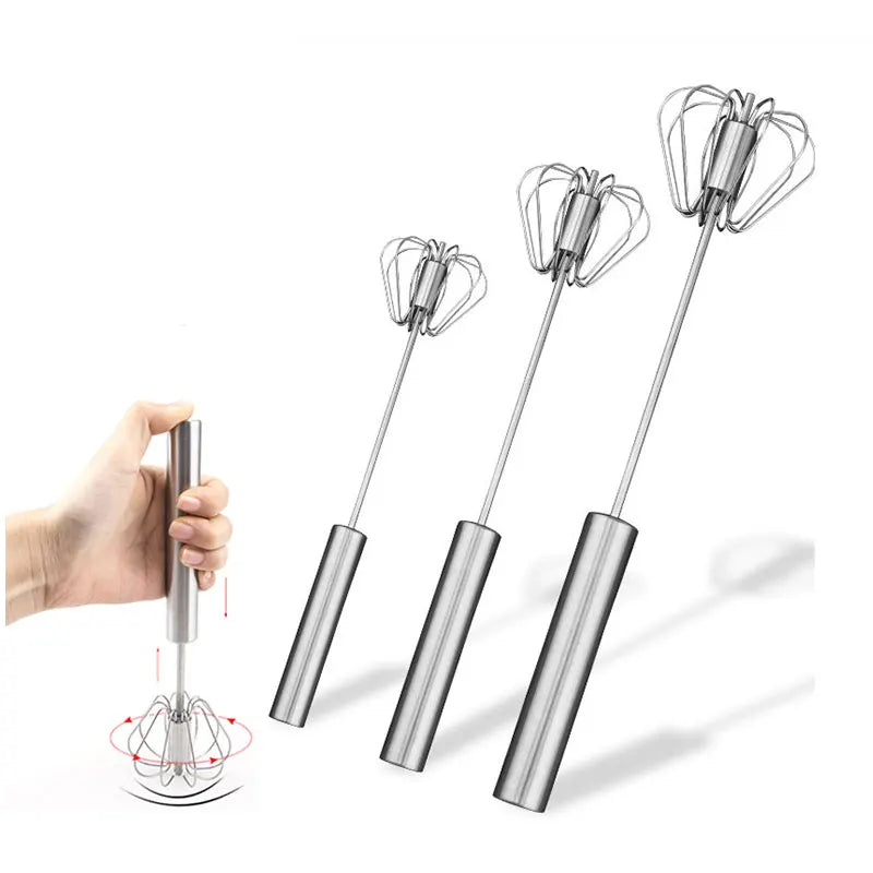 Stainless Steel Semi-Automatic Egg Beater