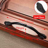 Zinc Alloy Black Cabinet Handles