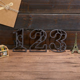 Industrial Cast Iron House Numbers