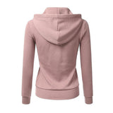 Long Sleeve Hoodie Zipper Sports Outwear