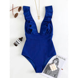 One Piece Ruffle Monokini Swimsuit