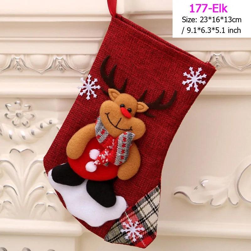 Santa Snowman Christmas Stockings - The Next Door Neighbor 