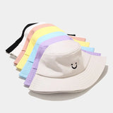 Embroidery Smile Face Expression Bucket Hat - The Next Door Neighbor 