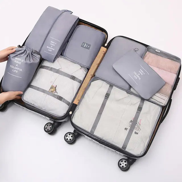 8 Pieces Large Capacity Luggage Storage Bags - The Next Door Neighbor 