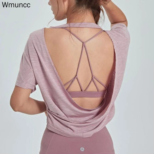 Open Back Sports Blouse - The Next Door Neighbor 