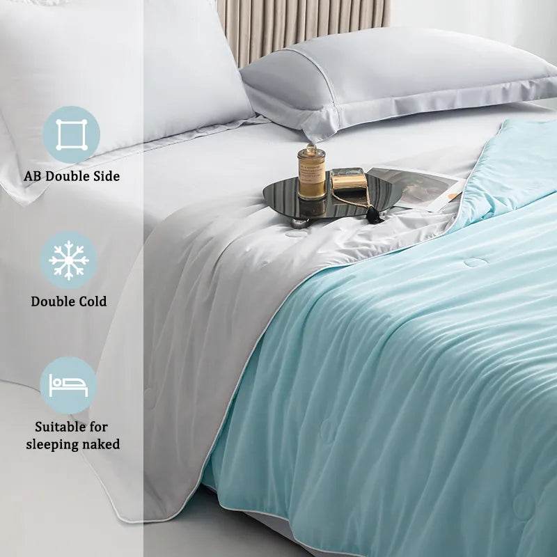 Smooth Air Condition Comforter Lightweight Cooling Blankets