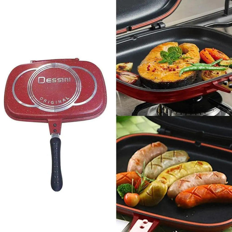 Die Cast Non-Stick Double Sided Fry Pan - The Next Door Neighbor 