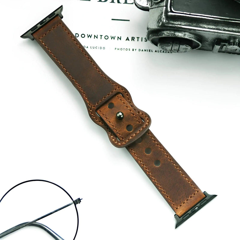 Genuine Leather Band For Apple Watch - The Next Door Neighbor 