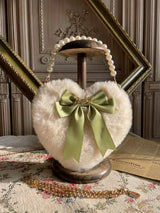 Coquette Plush Heart Handbag