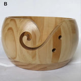 Natural Wooden Yarn Storage Bowl - The Next Door Neighbor 