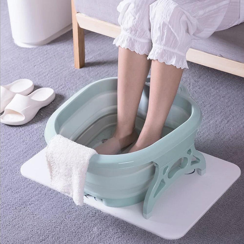 Portable Folding Foot Tub with Massage Balls - The Next Door Neighbor 