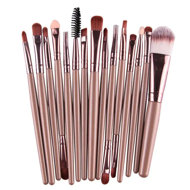 15 Pieces Brush Makeup Kit - The Next Door Neighbor 