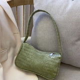 Crocodile Pattern PU Leather Women's Shoulder Bag