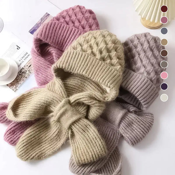 Crochet Hooded Scarf Hat