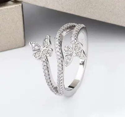 925 Silver Butterfly Ring