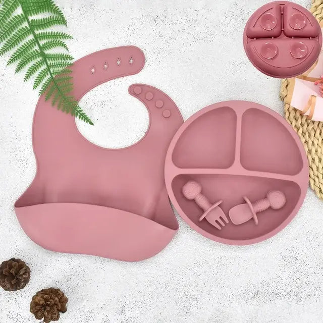 Baby Silicone Plate Set - The Next Door Neighbor 