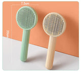 Hair Removal Comb Cat Brush Self Cleaning - The Next Door Neighbor 