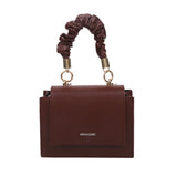 Chic Handle Pleated Handbag