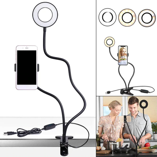 Selfie Ring Light Phone Holder Stand