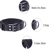 2" Wide Tactical Heavy Duty Nylon Large Dog Collar