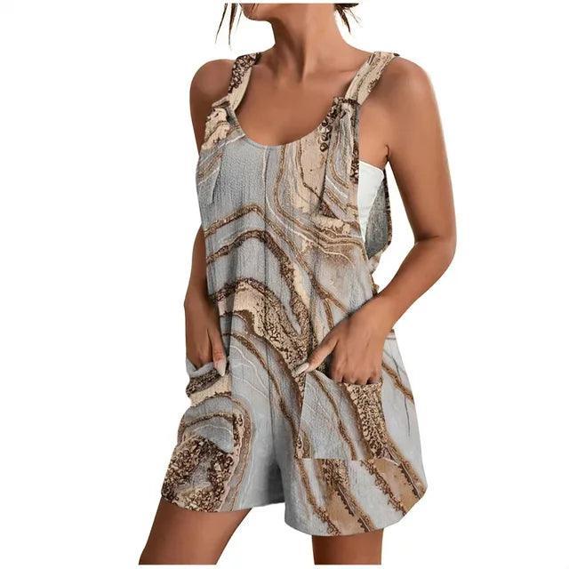 Lightweight Summer Shorts Romper