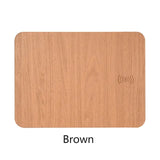 Leather Wood Wireless Charging Mouse Pad