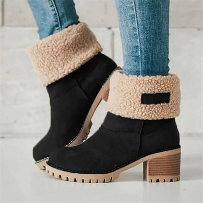 Fur Lined Snow Boots