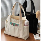 Large Capacity Canvas Tote Bag - The Next Door Neighbor 