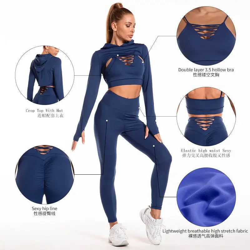 Seamless Fitness Leggings Set - The Next Door Neighbor 