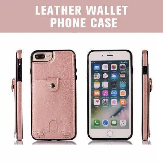 Cross Body Leather Wallet Phone Case - The Next Door Neighbor 