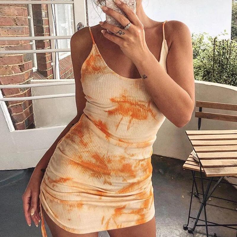 Tie Dye Bodycon Dress