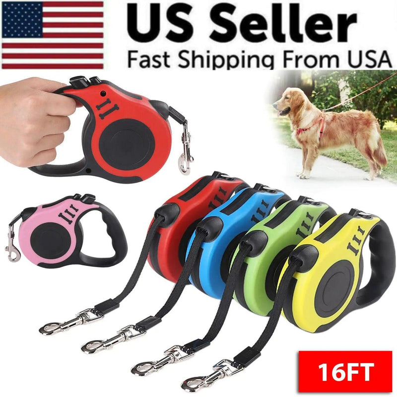 16.5FT Automatic Retractable Dog Leash - The Next Door Neighbor 