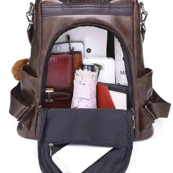 Women's Travel Leather Backpack