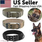 2" Wide Tactical Heavy Duty Nylon Large Dog Collar