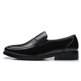 Men's Black Leather Formal Shoes - The Next Door Neighbor 