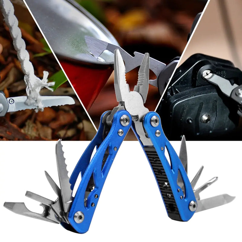 12 in 1 Multifunctional Plier Folding Knife Cutter and Screwdriver - The Next Door Neighbor 