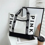 Pink Colorblock Tote - The Next Door Neighbor 