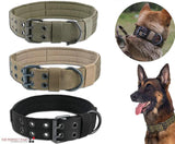 2" Wide Tactical Heavy Duty Nylon Large Dog Collar