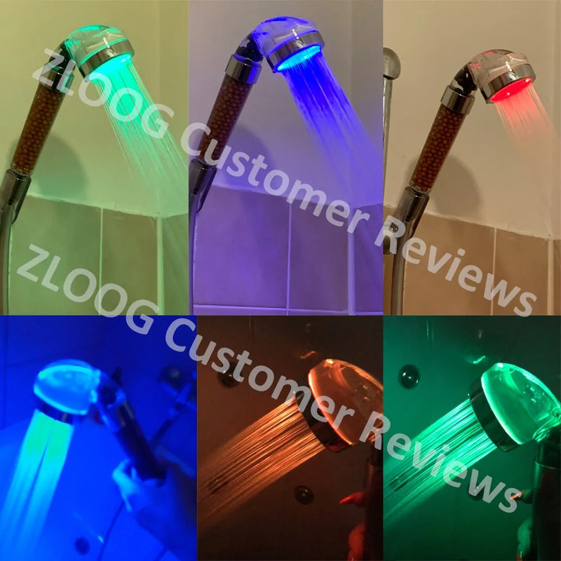 Color Changing Shower Head Temperature Sensor