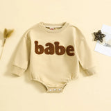 Autumn Newborn Sweatshirt Jumpsuit - The Next Door Neighbor 