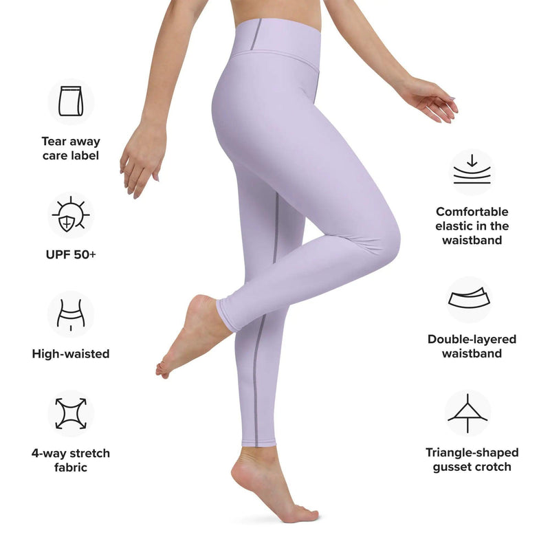 Tropical Seas Purple Sunset Yoga Leggings - The Next Door Neighbor 