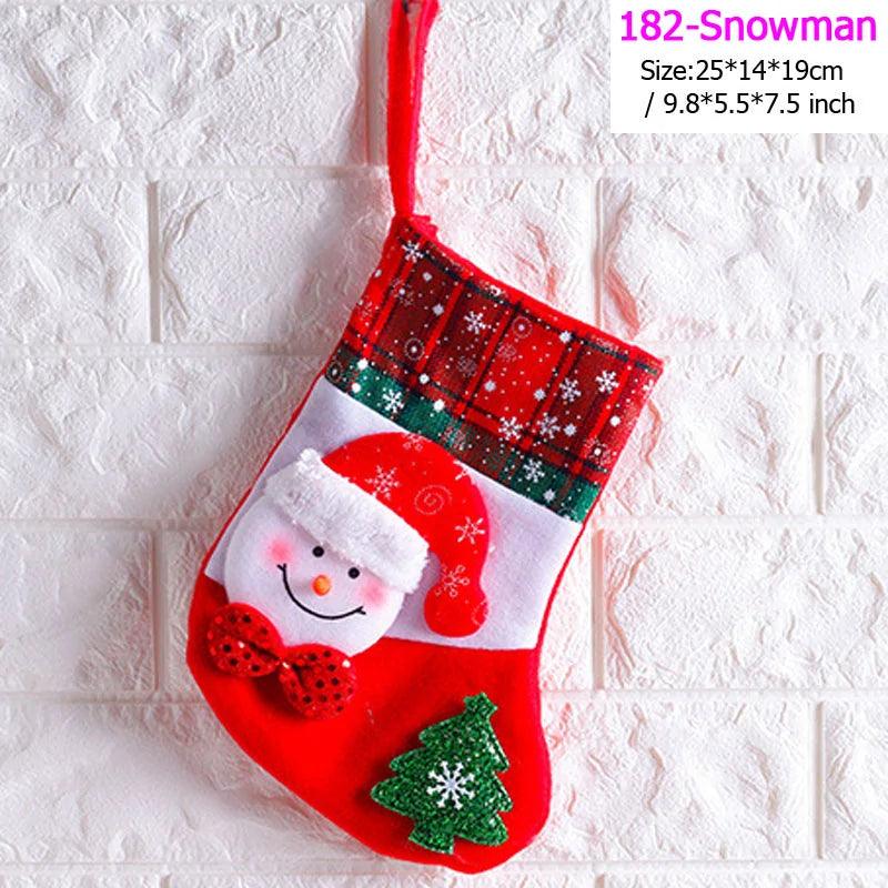 Santa Snowman Christmas Stockings - The Next Door Neighbor 