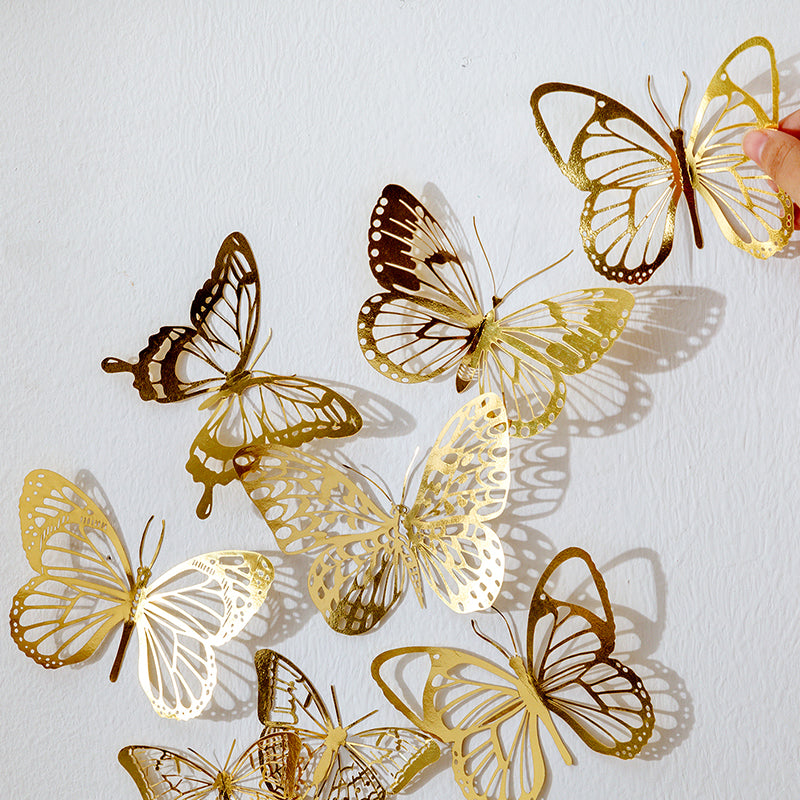 Hollowed Romantic Gorgeous Butterfly Magic Array Paper Decorations