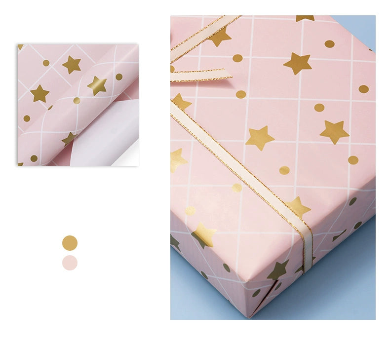 Pink Bouquet Gift Wrap Paper