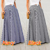 Elegant Graceful Plaid High Waist Skirt