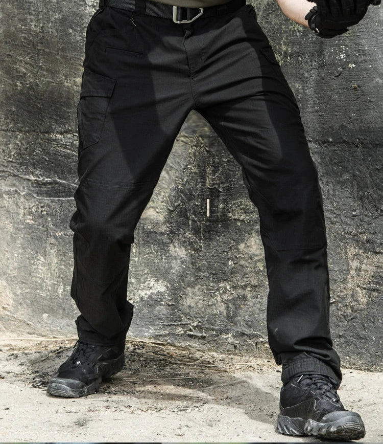 Mens Waterproof Elastic Multi-Functional Outdoor Cargo Pants