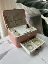 Leather Unicorn Pink Jewelry Box